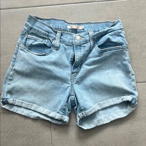 Levi's Women's Light Blue Jean Shorts